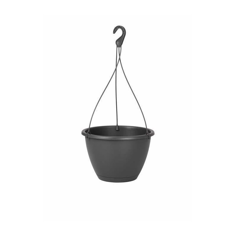 ARTEVASI Pot de fleurs suspendu ALGARVE - Gris anthracite - 8L - 31 x