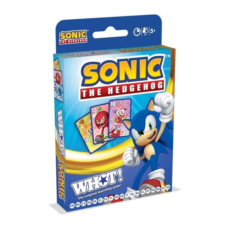 Whot! Sonic the Hedgehog - Jeu de cartes - WINNING MOVES - Jeu de cart Whot! Sonic the Hedgehog - Jeu de cartes - WINNING MOVES - Jeu de cart