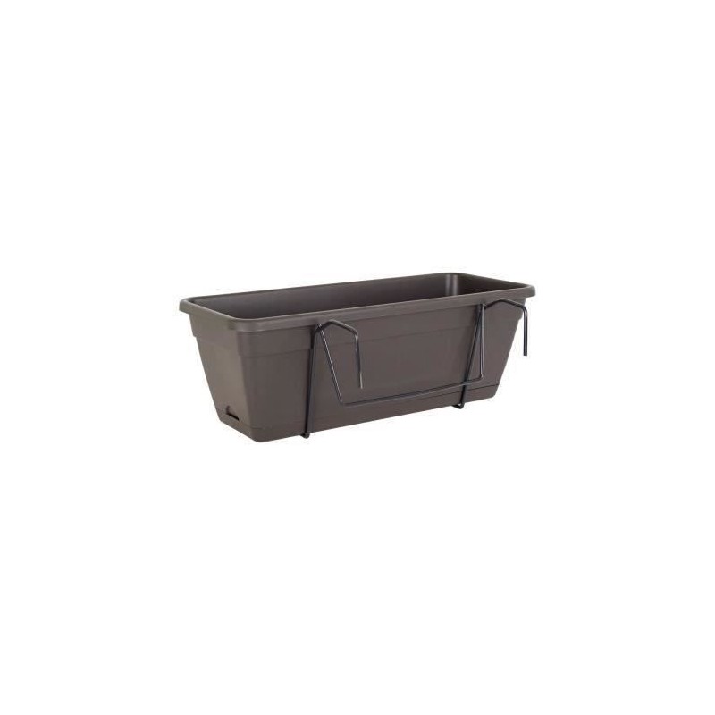 ARTEVASI Kit Jardiniere VENEZIA avec réserve d'eau - Gris anthracite ARTEVASI Kit Jardiniere VENEZIA avec réserve d'eau - Gris anthracite