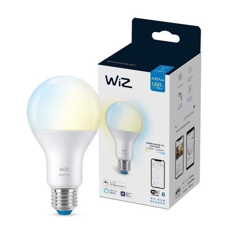 WiZ Ampoule connectée Blanc variable E27 100W