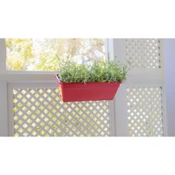 ARTEVASI Kit Jardiniere VENEZIA avec réserve d'eau - Gris anthracite