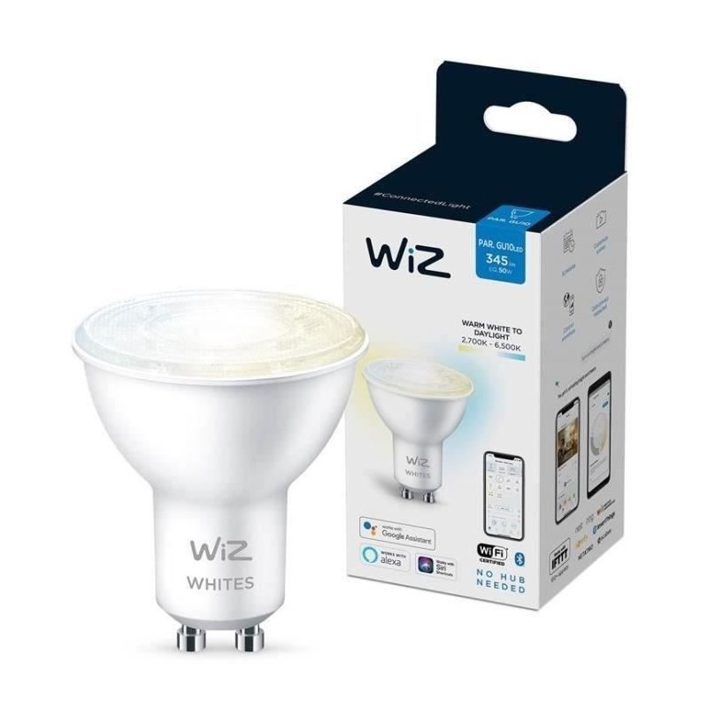 WiZ Ampoule connectée Blanc variable GU10 50W WiZ Ampoule connectée Blanc variable GU10 50W