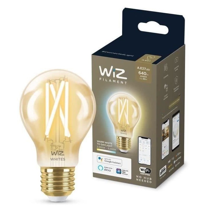 WiZ Ampoule connectée vintage Blanc variable E27 50W