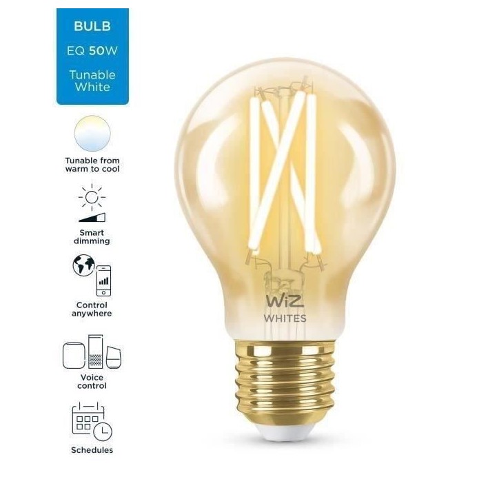 WiZ Ampoule connectée vintage Blanc variable E27 50W