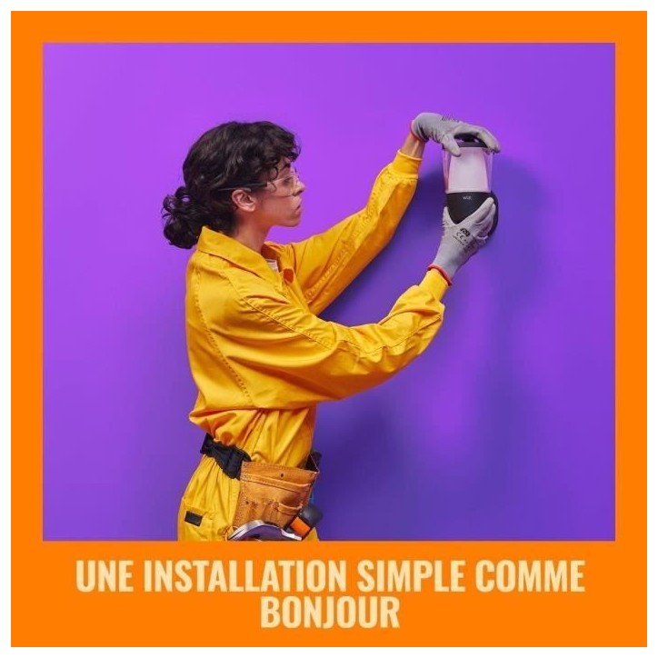 Applique murale WIZ ELPAS - Connectée - Extérieur - Noir