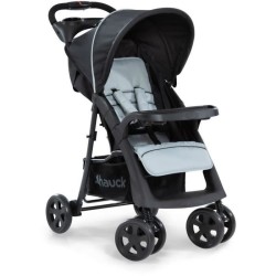 HAUCK - Poussette compacte - SHOPPER NEO II - 4 roues - Caviar / Silve