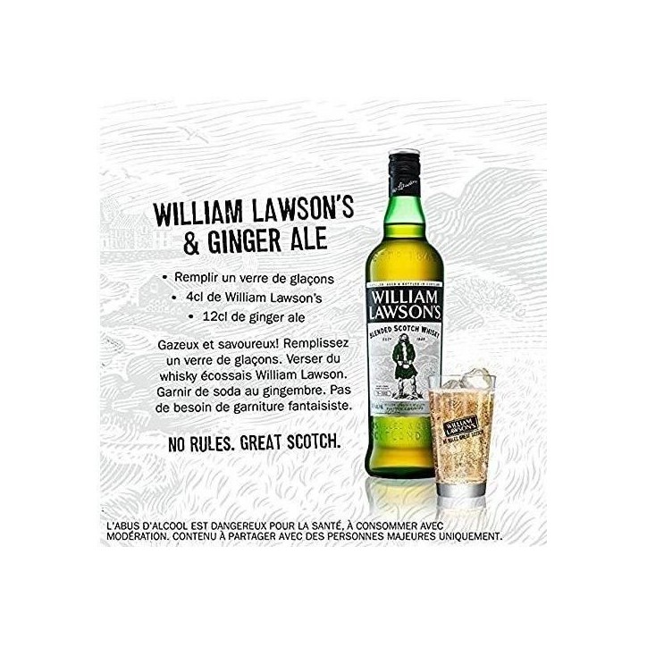 Whisky William Lawson's - Blended whisky - Ecosse - 40%vol - 150cl