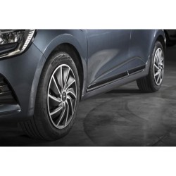 Lot de 4 enjoliveurs Bi-couleur gris & noir 14 pouces - WRC - TURBO -