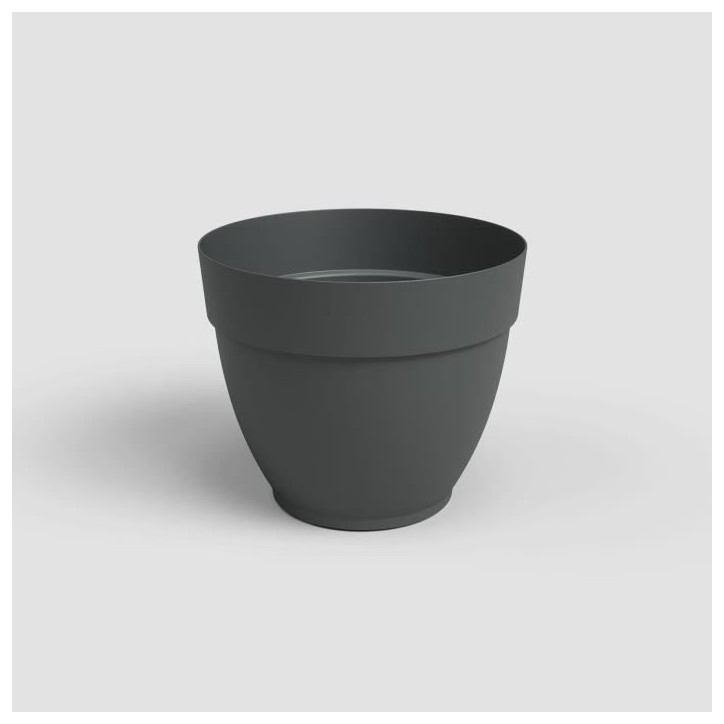 ARTEVASI pot de fleurs CAPRI CAMPANA - Résistant au gel - Anthacite - 35 x 35 x H 29,4 cm