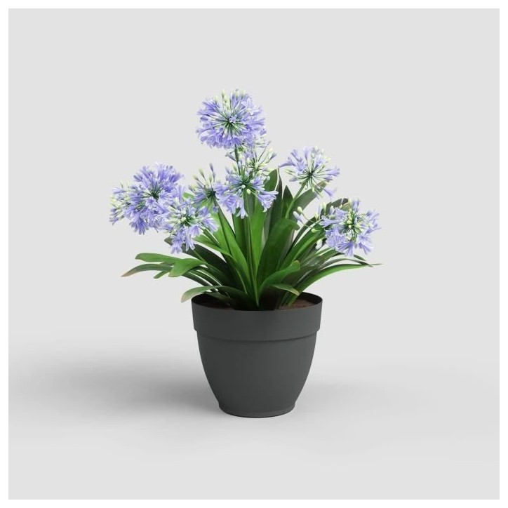 ARTEVASI pot de fleurs CAPRI CAMPANA - Résistant au gel - Anthacite - 35 x 35 x H 29,4 cm