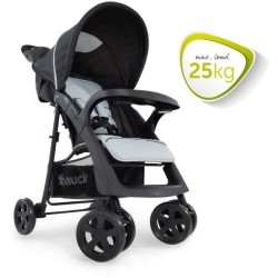 HAUCK - Poussette compacte - SHOPPER NEO II - 4 roues - Caviar / Silve