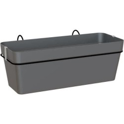 ARTEVASI Kit balcon Jardiniere CAPRI RE 50cm anthracite - 50,2 x 28,5