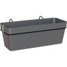 ARTEVASI Kit balcon Jardiniere CAPRI RE 50cm anthracite - 50,2 x 28,5