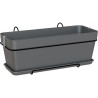 ARTEVASI Kit Jardiniere CAPRI - 50cm anthracite - 50,2 x 28,5 x h20,7