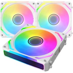XIGMATEK - Starlink Ultra Arctic (Blanc) - Pack 3 Ventilateurs PC - 3x