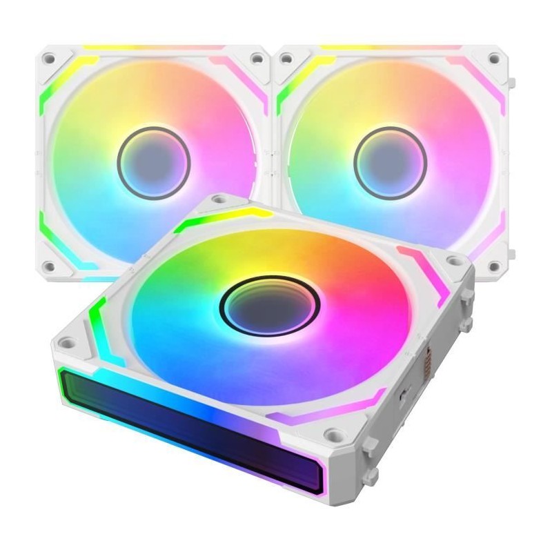 XIGMATEK - Starlink Ultra Arctic (Blanc) - Pack 3 Ventilateurs PC - 3x XIGMATEK - Starlink Ultra Arctic (Blanc) - Pack 3 Ventilateurs PC - 3x