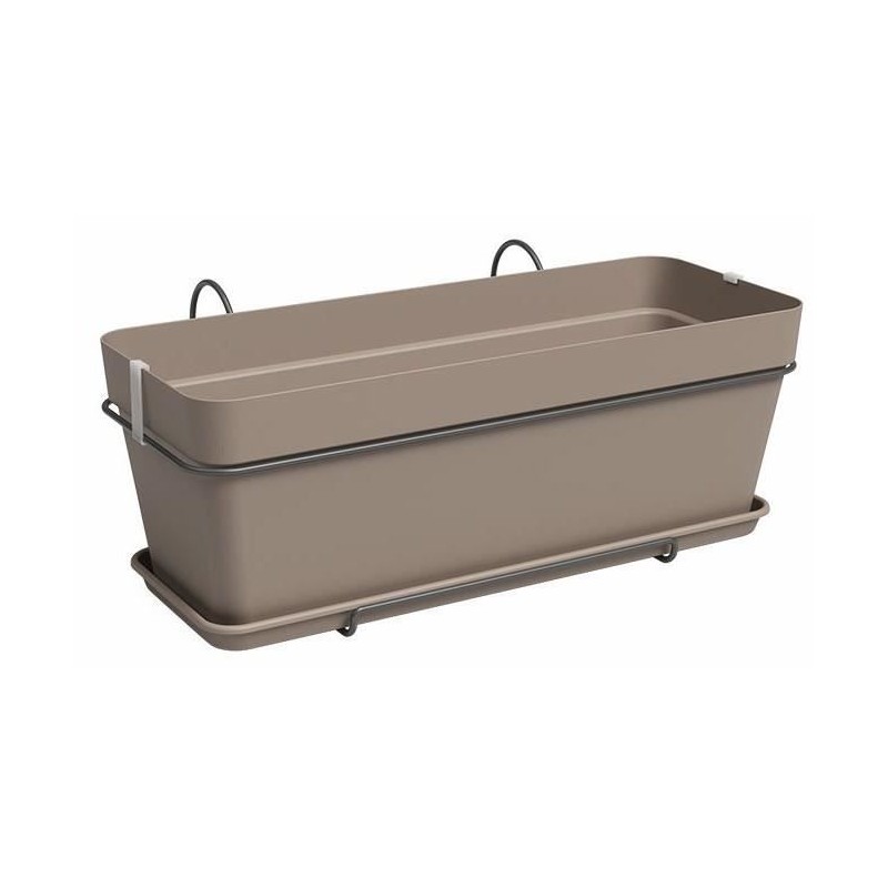 ARTEVASI Kit Jardiniere - Plastique - Taupe - Rectangulaire - L50,2 x ARTEVASI Kit Jardiniere - Plastique - Taupe - Rectangulaire - L50,2 x