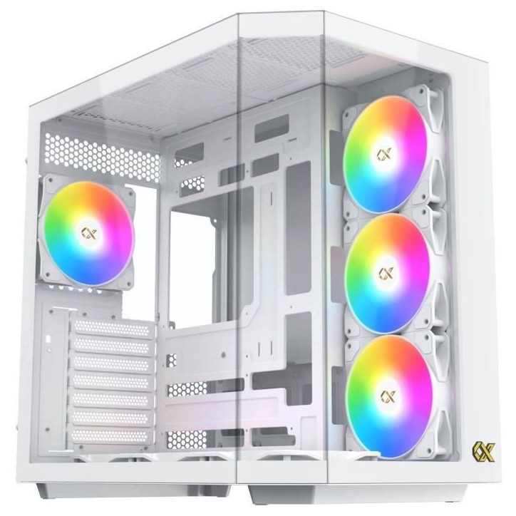 Boitier sans alimentation - XIGMATEK CUBI II Arctic - Cube - Format E-ATX - Blanc Boitier sans alimentation - XIGMATEK CUBI II Arctic - Cube - Format E-ATX - Blanc