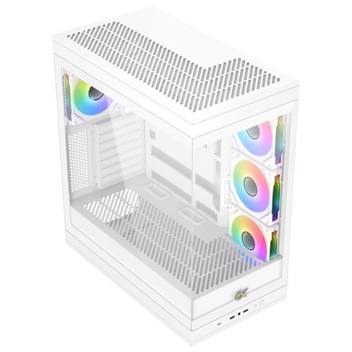 Boîtier PC - XIGMATEK - META Arctic - Moyen tour - E-ATX - Verre trempé - ARGB - Blanc Boîtier PC - XIGMATEK - META Arctic - Moyen tour - E-ATX - Verre trempé - ARGB - Blanc