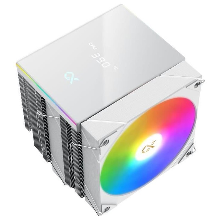 Ventirad CPU - XIGMATEK AK6 Dual Digital Arctic - AMD AM5/AM4 - Ventilateur 2x 120 mm ARGB - Blanc