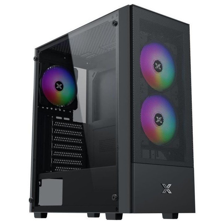 Boîtier PC Moyen Tour sans alim - XIGMATEK HERO II Air 3F (Noir) - ATX/Micro ATX - 3x120mm FRGB - Mesh - USB 3.0/2.0