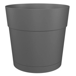 ARTEVASI Pot de fleurs rond CAPRI LARGE - Plastique - Réservoir d'eau