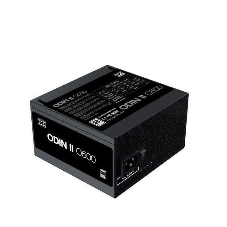 Alimentation PC - XIGMATEK - Odin II O500 - 500W - 80Plus - Non modulaire - Ventilateur 120mm - Noir Alimentation PC - XIGMATEK - Odin II O500 - 500W - 80Plus - Non modulaire - Ventilateur 120mm - Noir