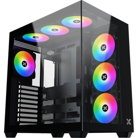 Boîtier PC - XIGMATEK - Aqua V AIR - Cube - ATX - Verre trempé - ARG