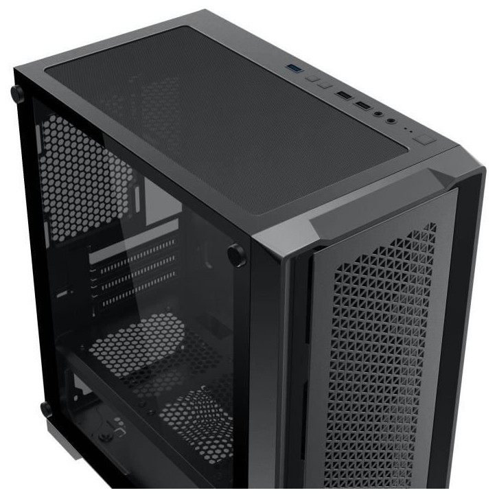 Boitier PC sans alimentation - XIGMATEK Lux M (noir) - Mini tour - Format Micro-ATX