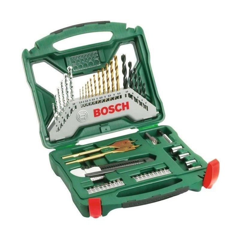 Set mixte vissage-perçage Bosch - Coffret X-Line Titane de forets et Set mixte vissage-perçage Bosch - Coffret X-Line Titane de forets et
