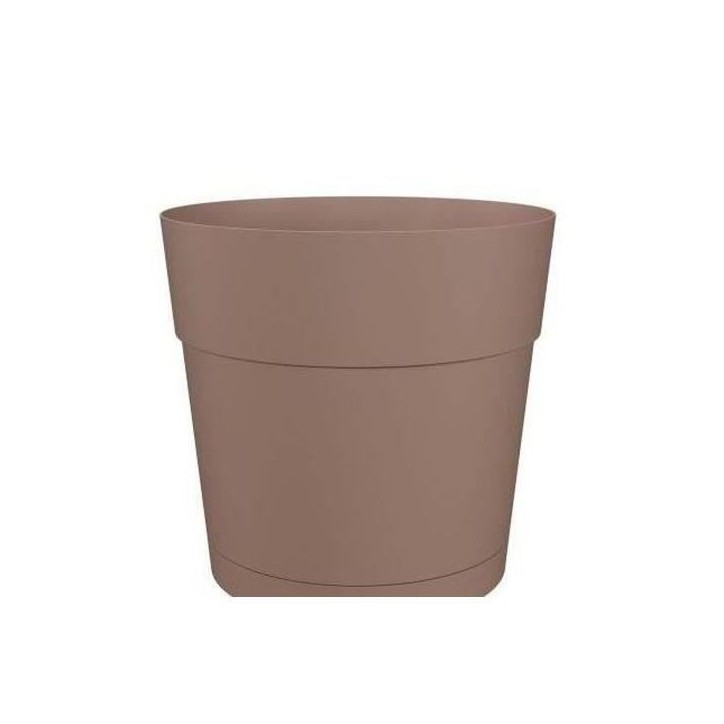 ARTEVASI Pot de fleurs rond CAPRI LARGE - Plastique - Réservoir d'eau - diametre 35 cm - Taupe - L 34,6 x P 34,6 x H 33,2 cm ARTEVASI Pot de fleurs rond CAPRI LARGE - Plastique - Réservoir d'eau - diametre 35 cm - Taupe - L 34,6 x P 34,6 x H 33,2 cm