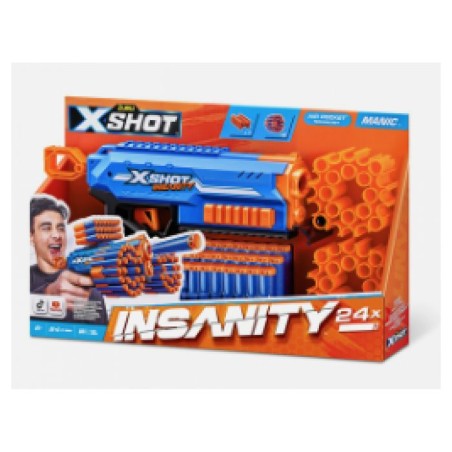 Lanceur de fléchettes - ZURU - X-SHOT Manic - Capacité 47 fléchette