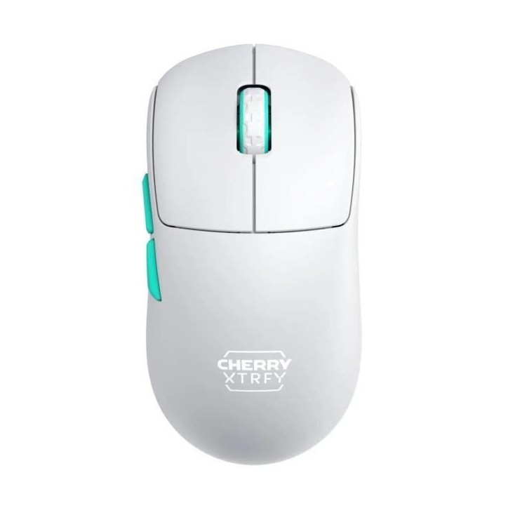 Souris gamer sans fil symétrique ultra-légere 2,4 GHz - CHERRY XTRFY M68 WIRELESS - Blanc