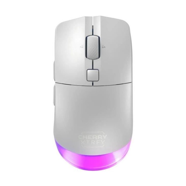 Souris gamer sans fil Bluetooth et 2,4 GHz - CHERRY XTRFY M50 WIRELESS - Blanc