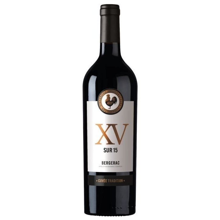 Xv Sur 15 Cuvée Tradition 2022 AOP Bergerac - Vin rouge du Sud Ouest
