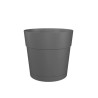 ARTEVASI Pot de fleurs rond CAPRI LARGE - Plastique - Réservoir d'eau