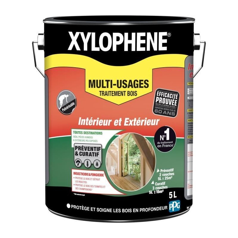 Traitement multi-usages - XYLOPHENE - 5L Traitement multi-usages - XYLOPHENE - 5L
