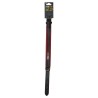 YAGO Collier en Cuir Noir et Rouge Souple et Réglable pour moyen chie