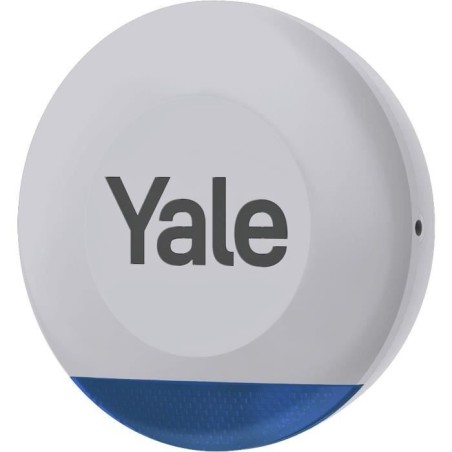 Sirene extérieure - YALE - Pour alarme intelligente - 100 dB et lumieres LED clignotantes - Gris