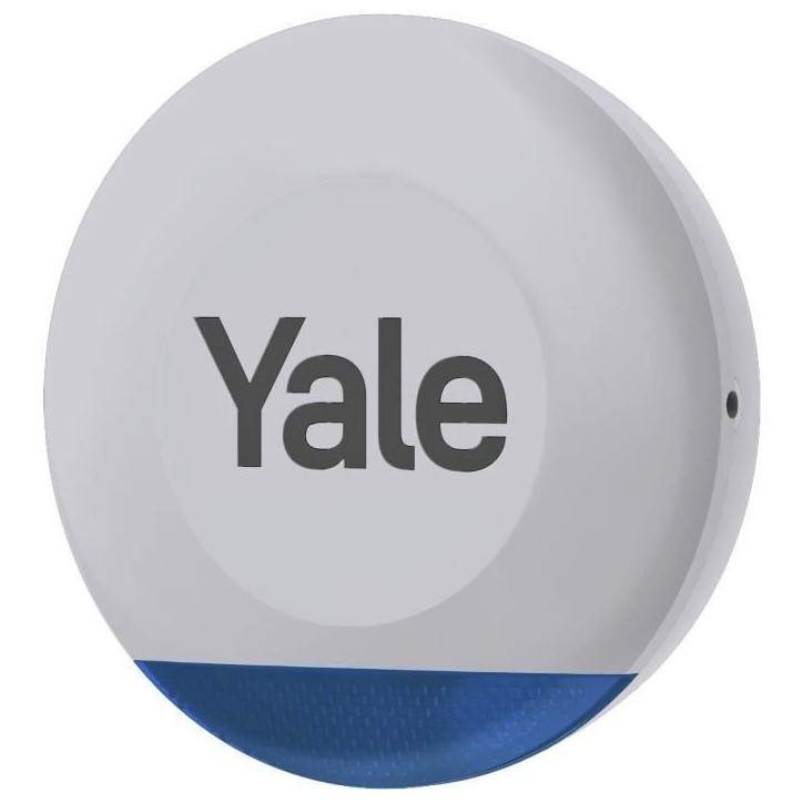 Sirene extérieure - YALE - Pour alarme intelligente - 100 dB et lumieres LED clignotantes - Gris