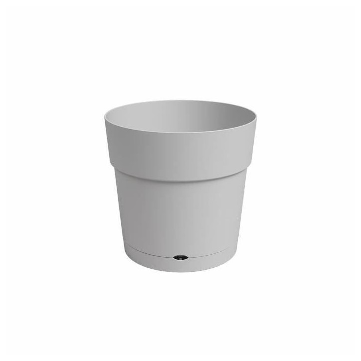ARTEVASI Pot de fleurs rond CAPRI LARGE - Plastique - Réservoir d'eau - diametre 30 cm - Gris clair - L 29,5 X P 29,5 H 28,2 cm ARTEVASI Pot de fleurs rond CAPRI LARGE - Plastique - Réservoir d'eau - diametre 30 cm - Gris clair - L 29,5 X P 29,5 H 28,2 cm