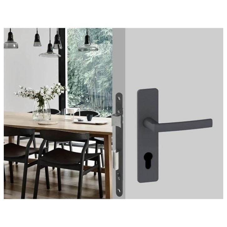 Serrure a encastrer trou de cylindre - YALE - Y60R-A40/N - Axe 40mm - Coffre 148mm - Porte d'entrée, locaux sensibles - Noir Serrure a encastrer trou de cylindre - YALE - Y60R-A40/N - Axe 40mm - Coffre 148mm - Porte d'entrée, locaux sensibles - Noir