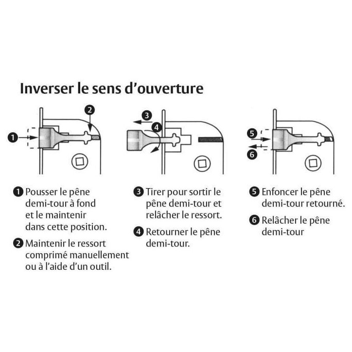 Serrure a encastrer a condamnation - YALE - Y73R-A40/B/SC - Axe 40 mm, coffre 135 mm - Certifié NF Niveau 2 - Blanc, Gâche inc