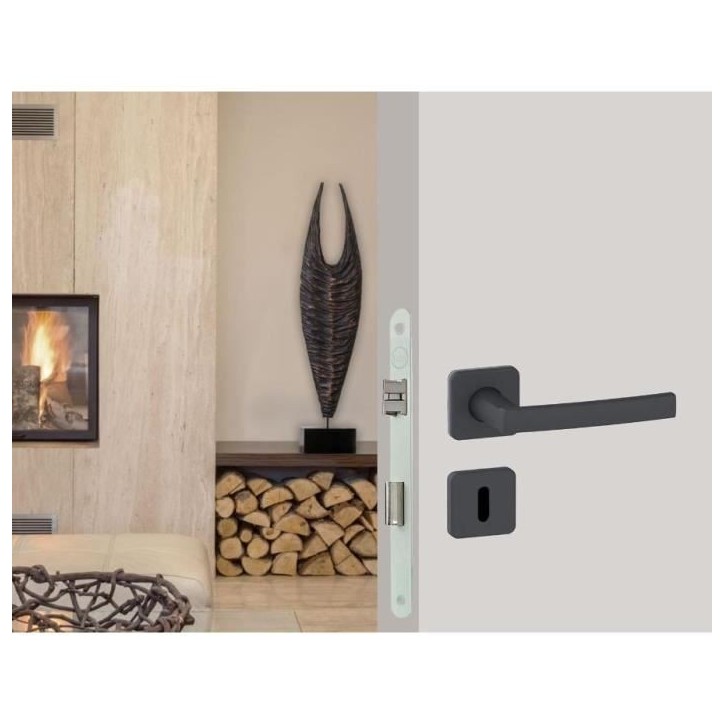 Serrure a encastrer a clé - YALE - Y75R-A40/B/SC - Axe 40 mm, coffre 135 mm - Certifié NF Niveau 2 - Blanc, Gâche et Clé inc