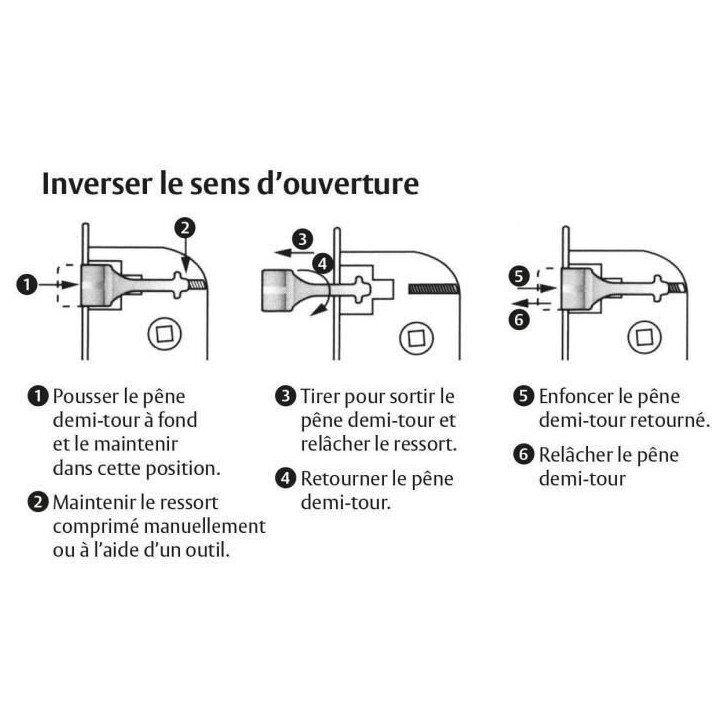 Serrure a encastrer a clé - YALE - Y75R-A40/B/SC - Axe 40 mm, coffre 135 mm - Certifié NF Niveau 2 - Blanc, Gâche et Clé inc
