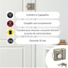 Verrou a bouton YALE - Cylindre 5 goupilles Ø 23 L 45 mm - YV25 - 282