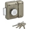 Verrou cylindre double YALE YV25DE-45 - 5 goupilles - 4 clés - beige