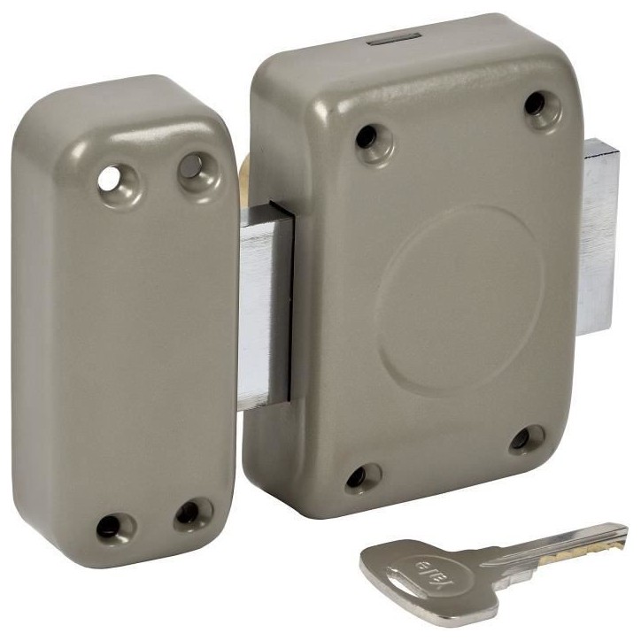 Verrou targette YALE YV20BTS - Bouton sans cylindre - Aluminium - Niveau de sécurité 6