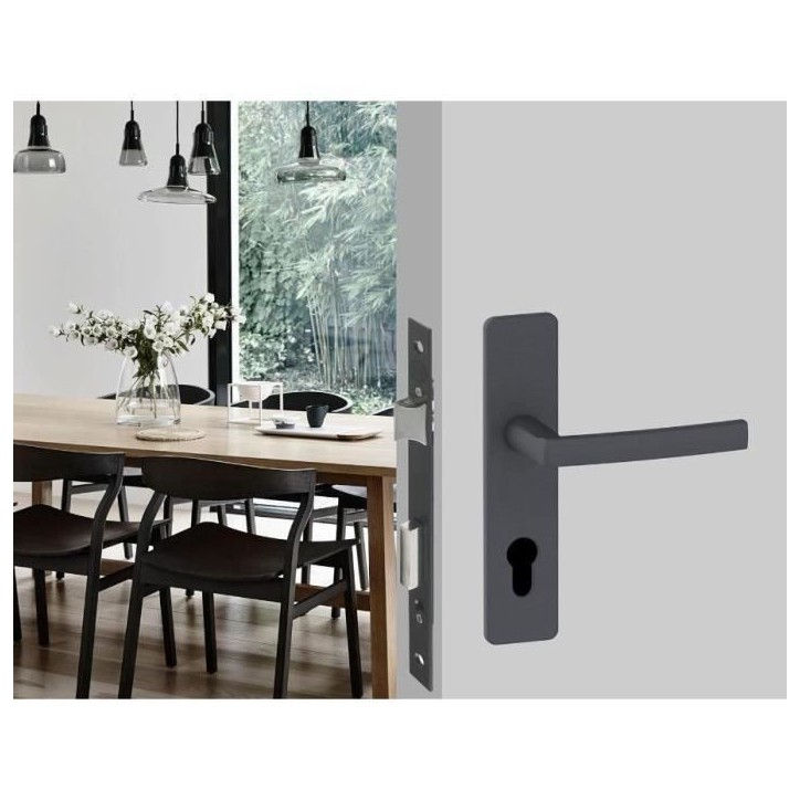 Serrure a encastrer trou de cylindre - YALE - Y60K-A50/N - Axe 50mm, coffre 148mm - Porte d'entrée, service, locaux sensibles -