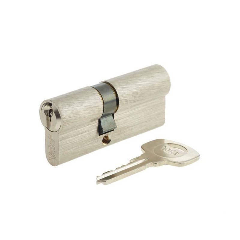 Cylindre YALE série 500+ 30x40 mm nickelé - 5 goupilles - 3 clés Cylindre YALE série 500+ 30x40 mm nickelé - 5 goupilles - 3 clés